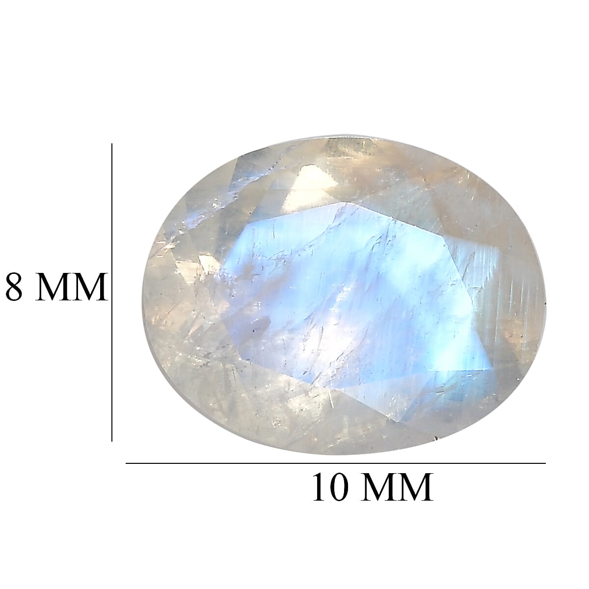 Rainbow Moonstone (Ovl 10x8 mm) 1.75 ctw
