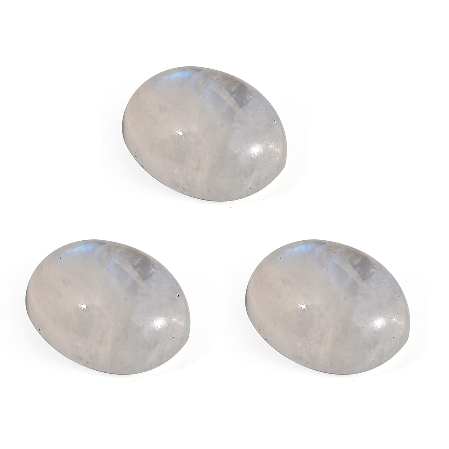 Rainbow Moonstone Set of 3 (Ovl 8x6 mm) 3.62 ctw