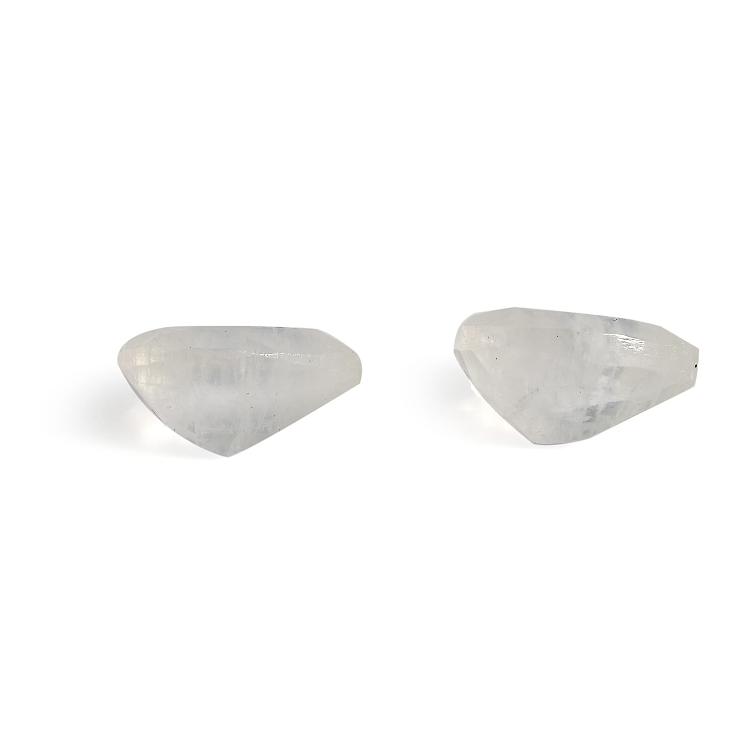 Rainbow Moonstone Set of 2 (Pear 10x8 mm) 4.06 ctw