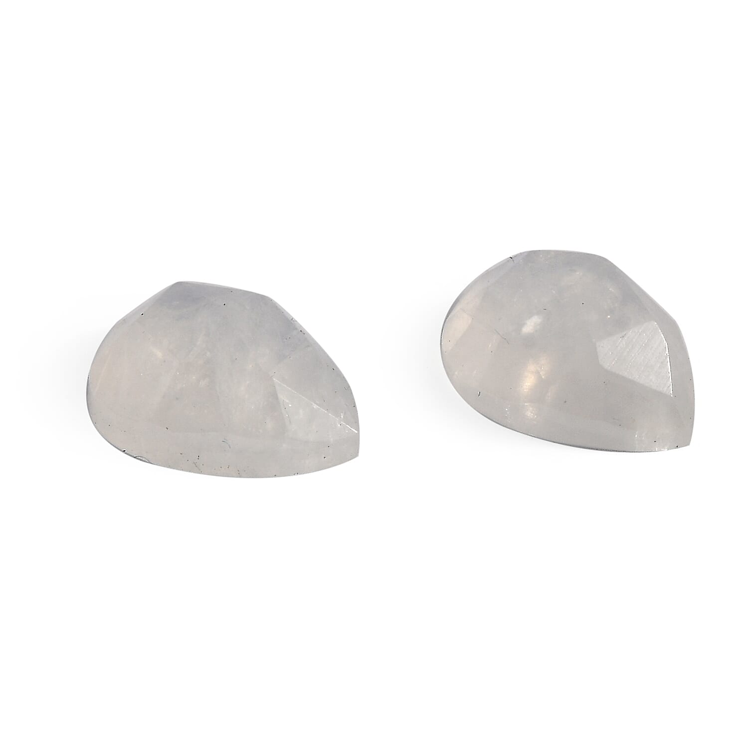 Rainbow Moonstone Set of 2 (Pear 8x6 mm) 2.31 ctw