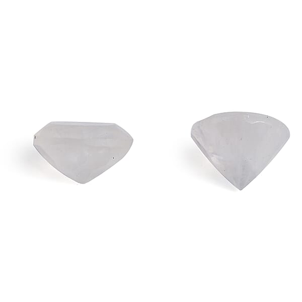 Rainbow Moonstone Set of 2 (Rnd 6 mm) 1.59 ctw