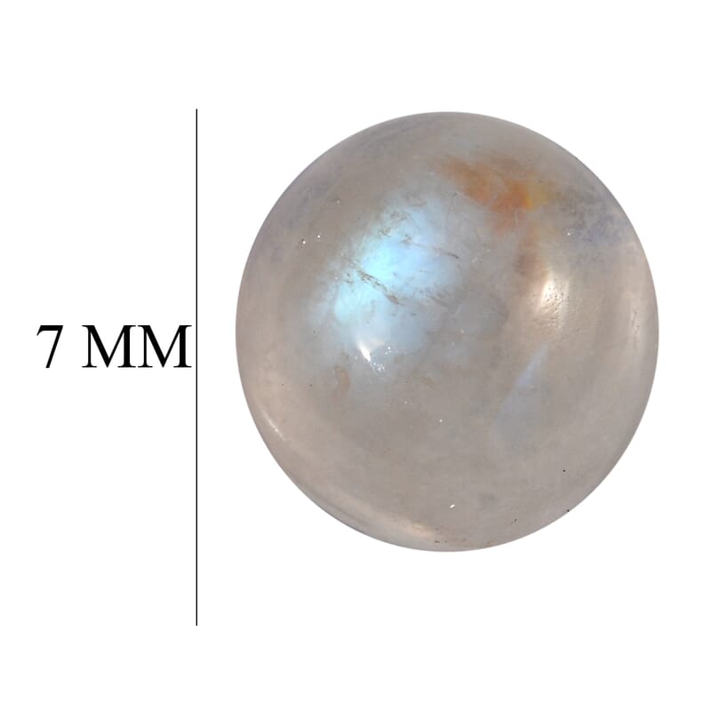 Rainbow Moonstone (Rnd 7 mm) 1.28 ctw