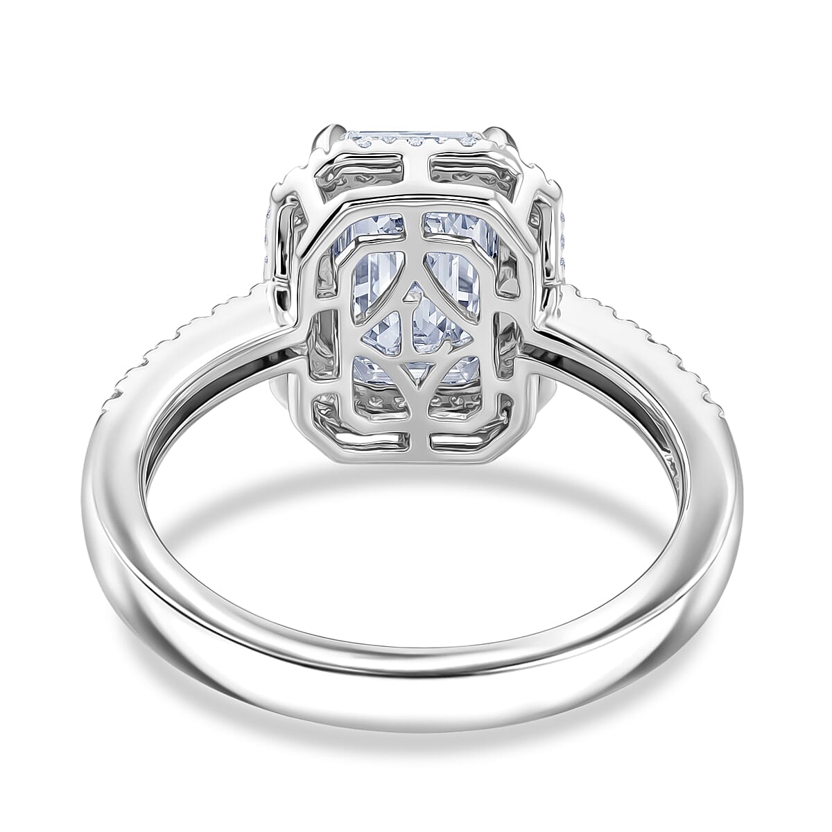 IGI Certified Luxuriant Lab Grown Diamond E-F VS 2.50 ctw Ring in 950 Platinum (Size 6.0) 5.81 Grams image number 4