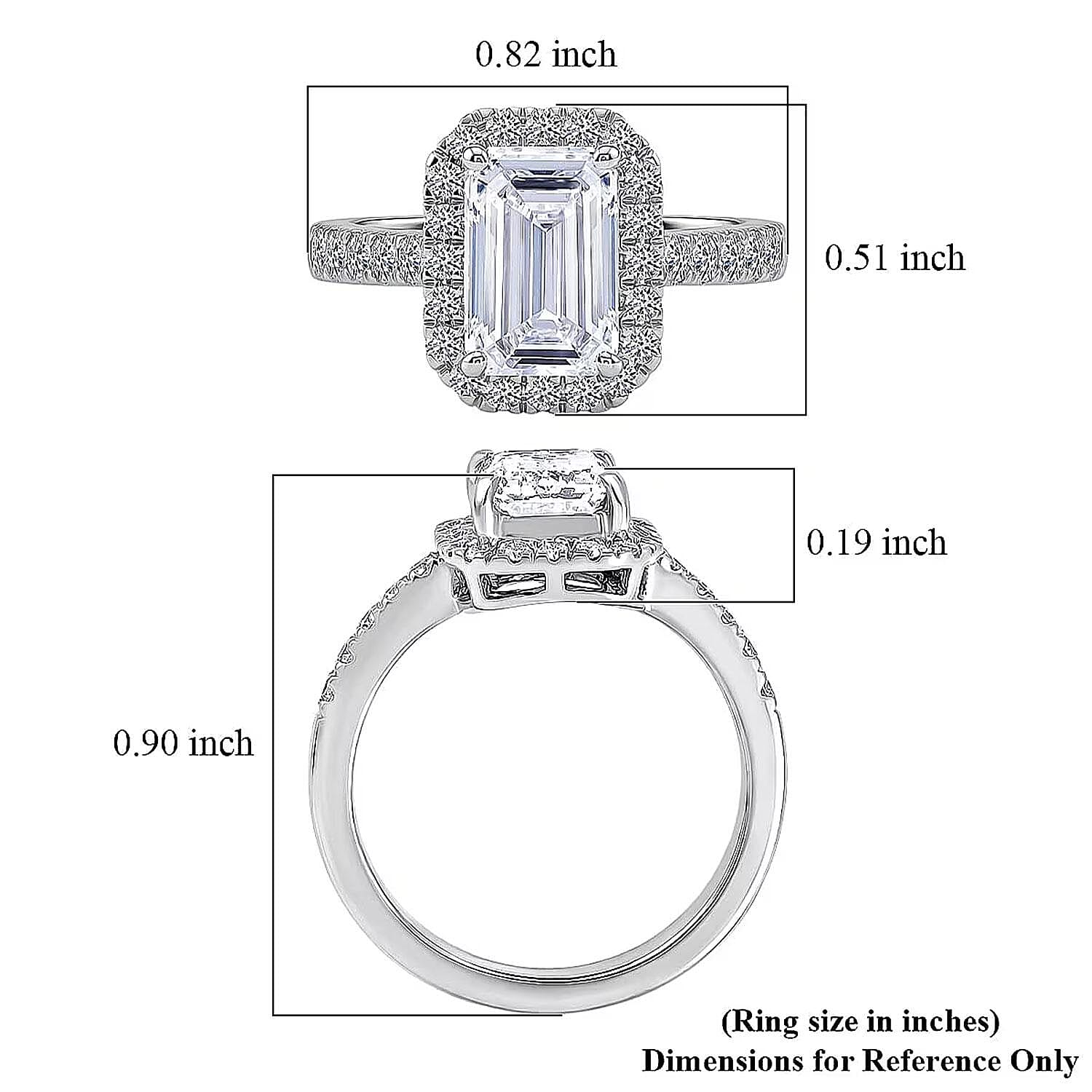 IGI Certified Luxuriant Lab Grown Diamond E-F VS 2.50 ctw Iconic Halo Ring in 950 Platinum (Size  6.0)  5.80 Grams