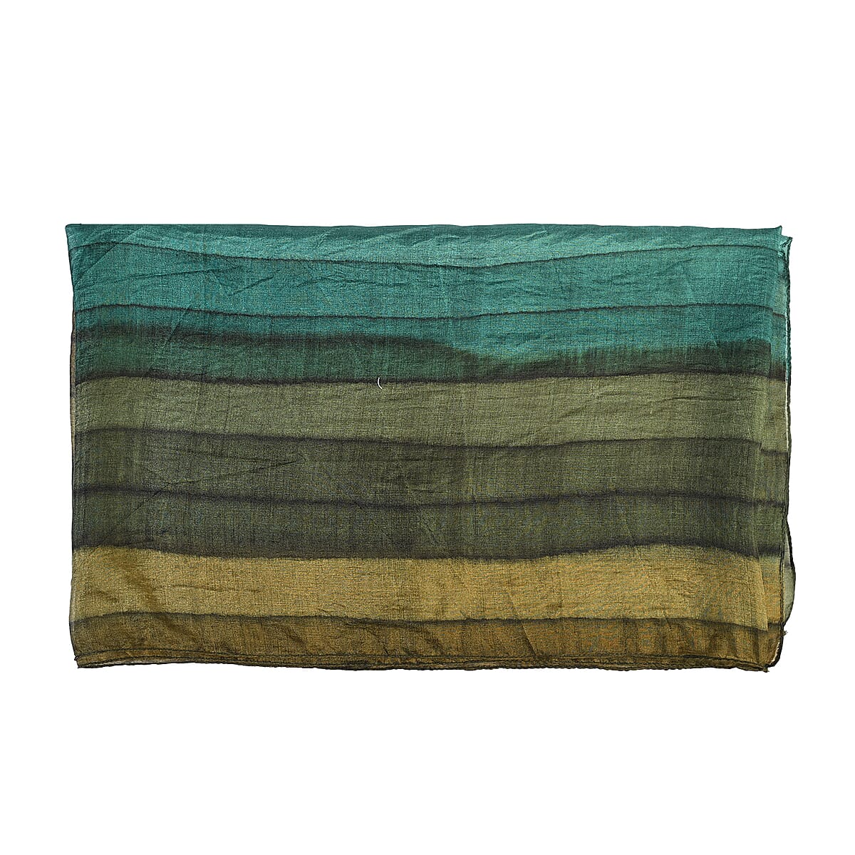 La Marey Green Mulberry Silk Scarf image number 3