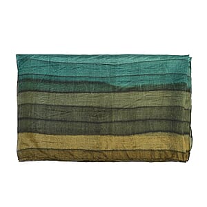 La Marey Green Mulberry Silk Scarf
