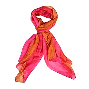 La Marey Pink Mulberry Silk Scarf