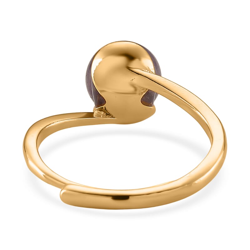 African Amethyst 3.50 ctw Ring (Adjustable) in Goldtone