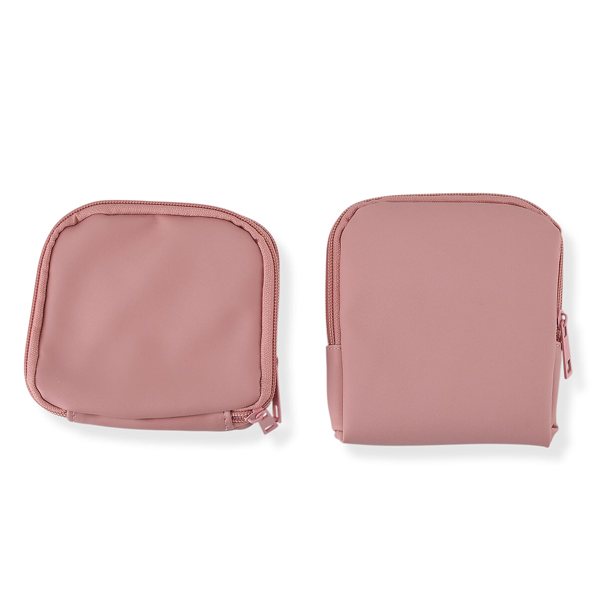 Set of 2 Single Layer and Double Layer Travel Jewelry Case with Anti Tarnish Lining - Pink image number 2
