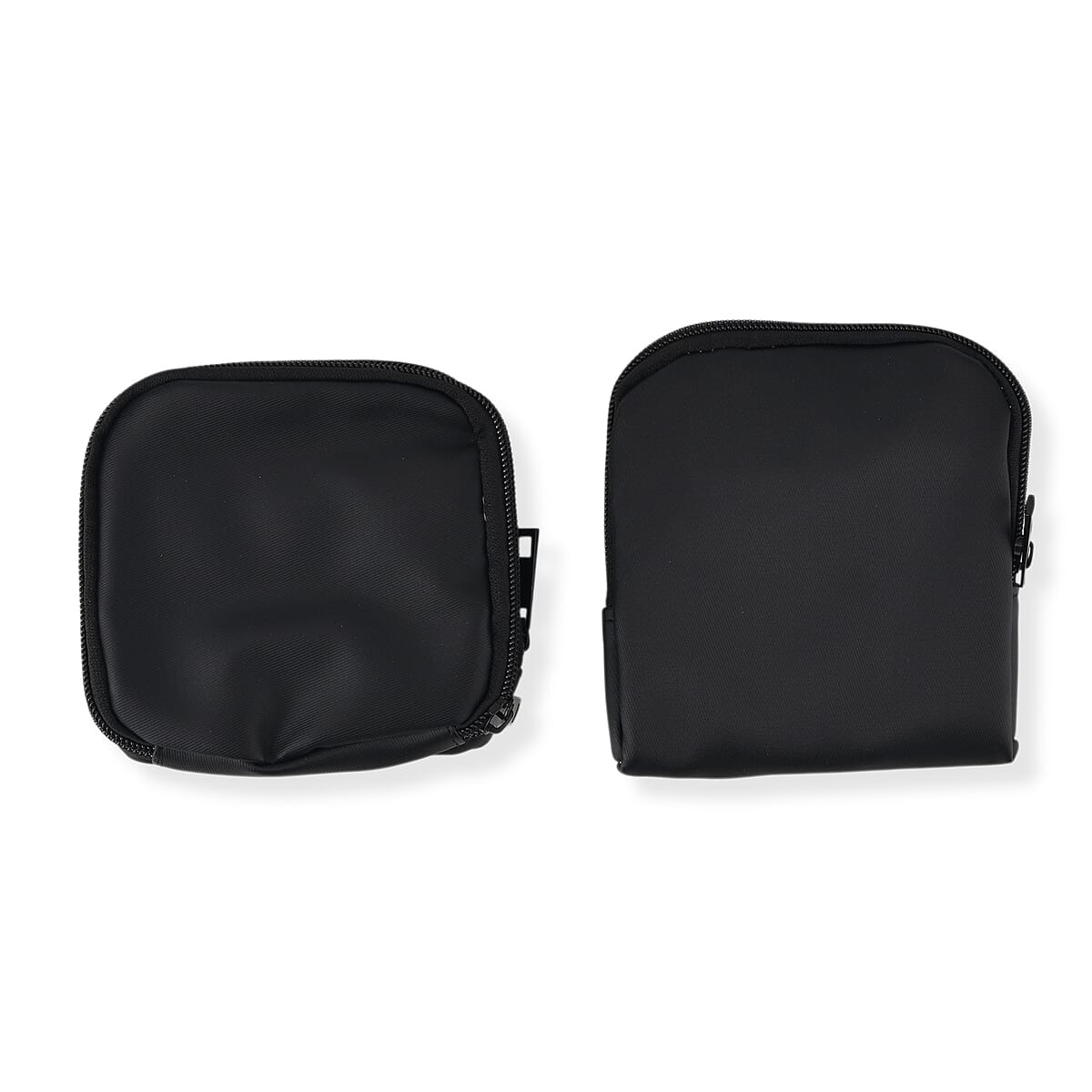 Set of 2 Single Layer and Double Layer Travel Jewelry Case with Anti Tarnish Lining - Black image number 2
