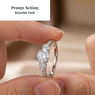 Lab Grown Diamond VS 2.00 ctw Ring in 14K White Gold (Size  6.0)