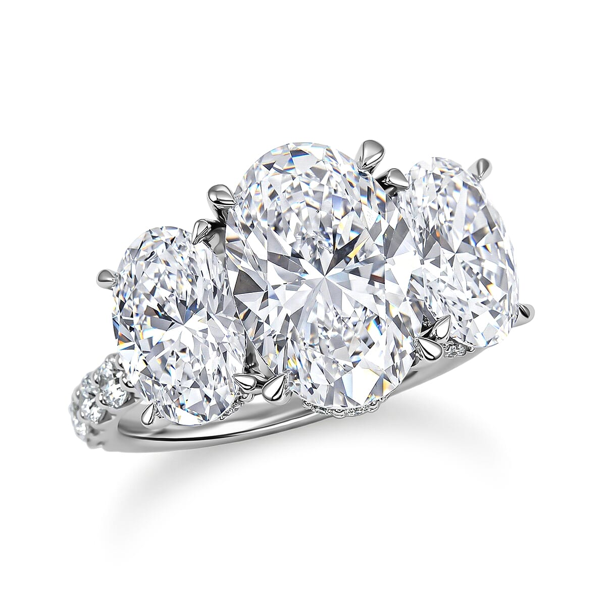 Lab Grown Diamond VS 7.75 ctw Ring in 14K White Gold (Size 6.0) 4.15 Grams