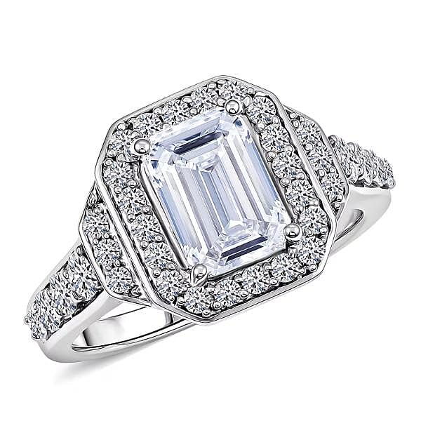 Lab Grown Diamond VS 2.75 ctw Ring in 14K White Gold (Size  5.0)  5.55 Grams
