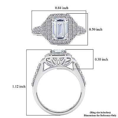 Lab Grown Diamond VS 2.75 ctw Ring in 14K White Gold (Size  5.0)  5.55 Grams
