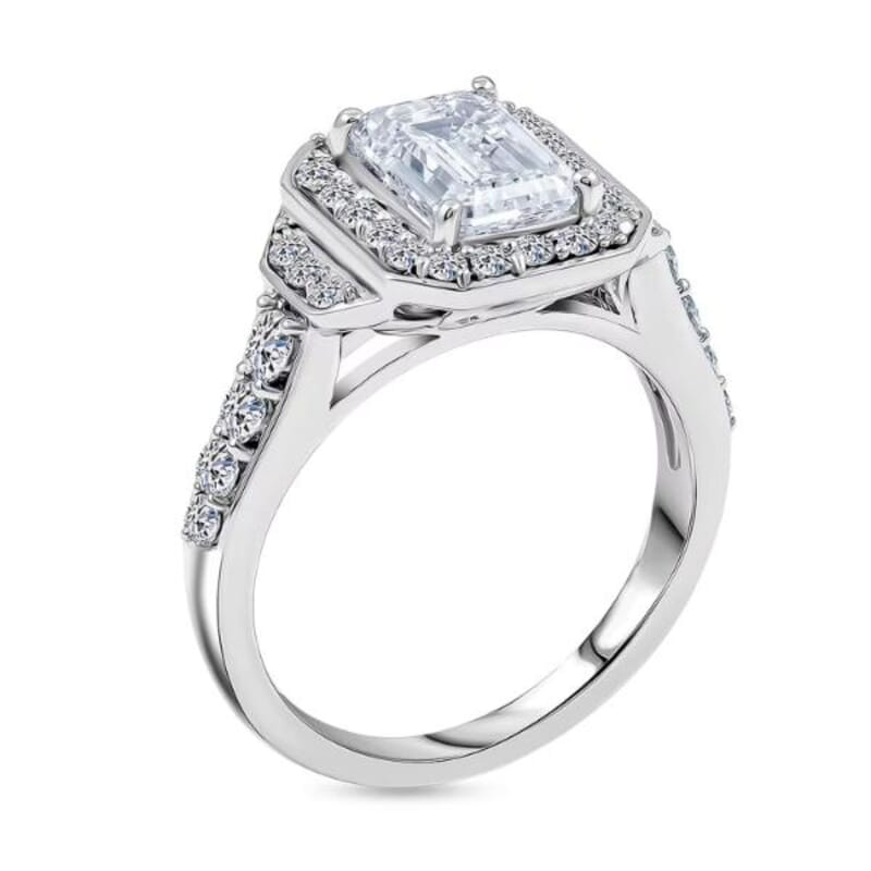 Lab Grown Diamond VS 2.75 ctw Ring in 14K White Gold (Size  5.0)  5.55 Grams