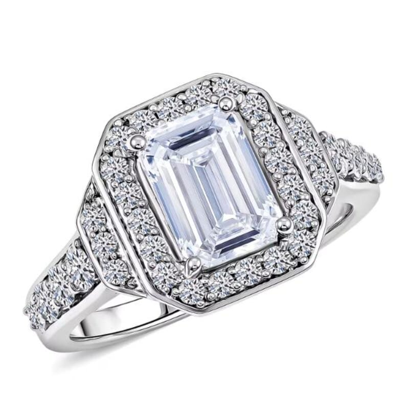 Lab Grown Diamond VS 2.75 ctw Ring in 14K White Gold (Size 6.0) 5.55 Grams