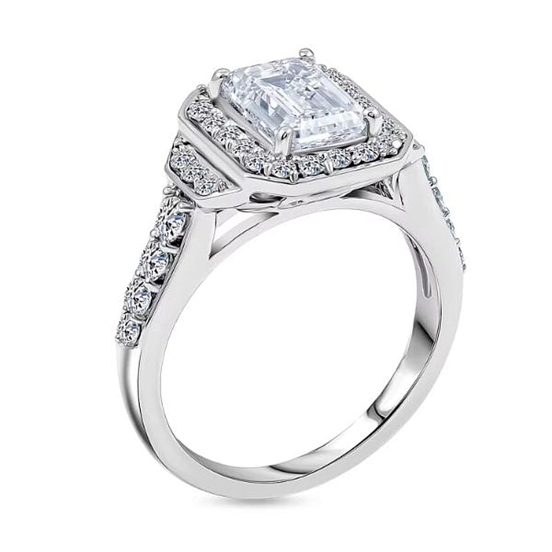 Lab Grown Diamond VS 2.75 ctw Ring in 14K White Gold (Size 6.0) 5.55 Grams