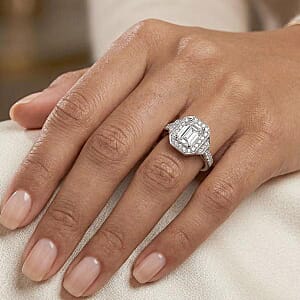 Lab Grown Diamond VS 2.75 ctw Ring in 14K White Gold (Size  7.0)  5.55 Grams