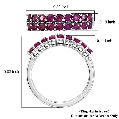 EverTrue Ruby 1.30 ctw Ring in Platinum Bond (Size 7.0)