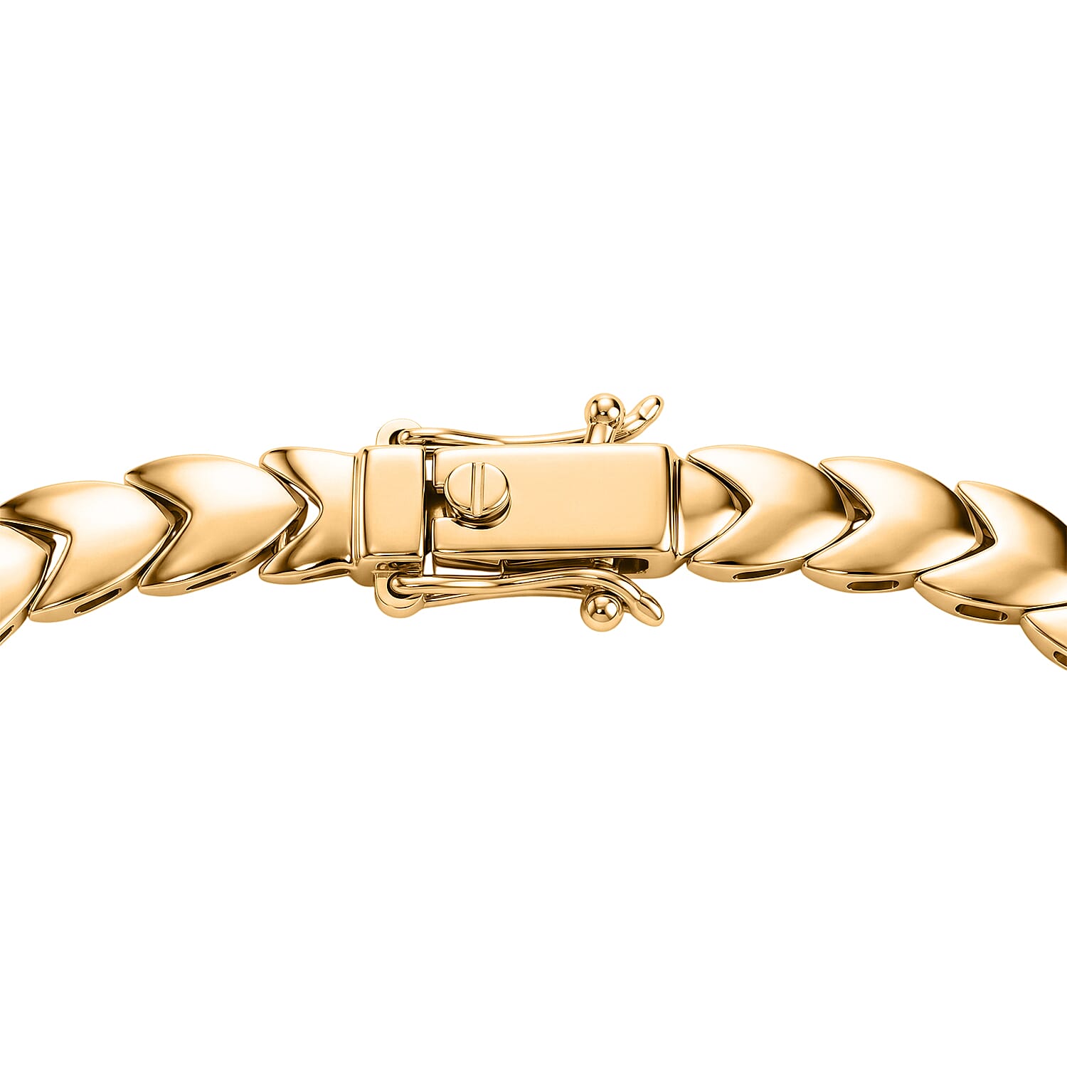 Luxoro Link Chain Bracelet in 10K Green Gold (7.25 In) 7.65 Grams
