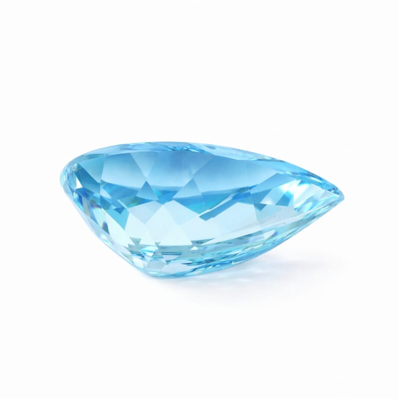 Certified and Appraised AAAA Santa Maria Aquamarine (Pear Free Size) 3.00 ctw