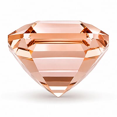 Certified and Appraised Asscher Cut AAAA Marropino Morganite (Sqr 12x12 mm) 7.50 ctw
