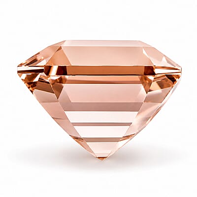 Certified and Appraised Asscher Cut AAAA Marropino Morganite (Sqr 12x12 mm) 7.50 ctw