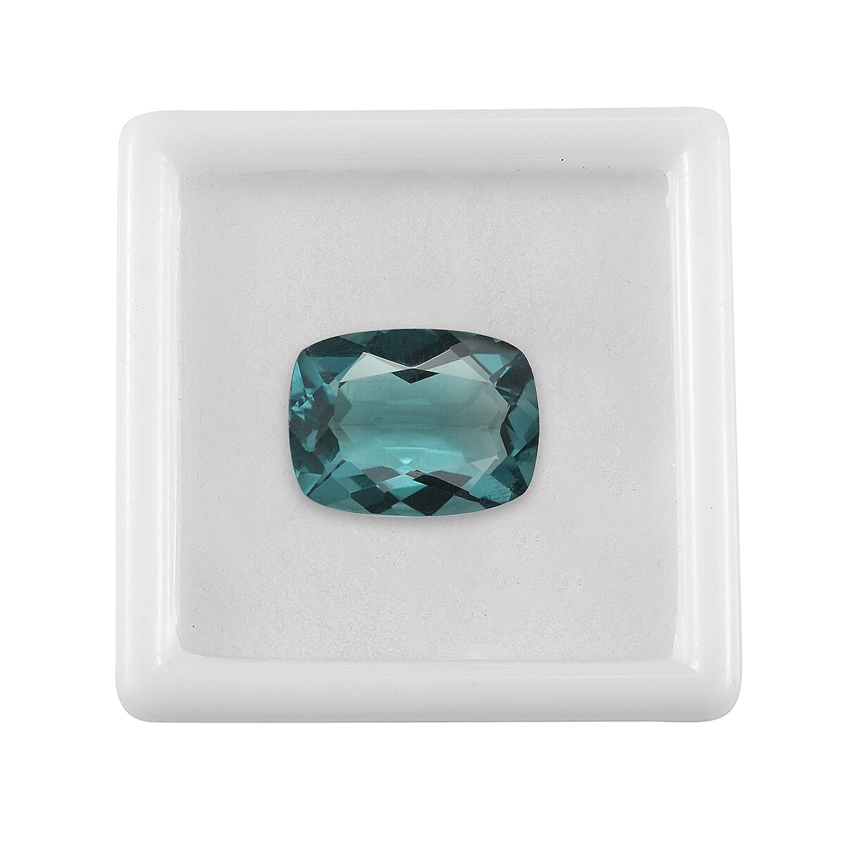 Teal Fluorite (Cush 16x12 mm) 10.34 ctw
