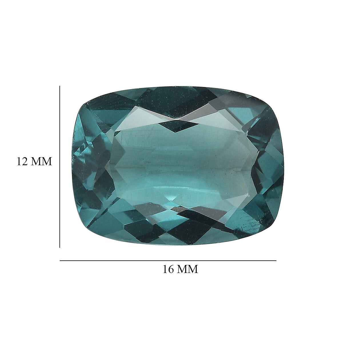 Teal Fluorite (Cush 16x12 mm) 10.34 ctw
