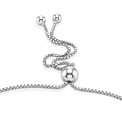Luxuriant Lab Grown Diamond G-H SI 1.00 ctw Bracelet in Rhodium Over Sterling Silver (10.50 In)