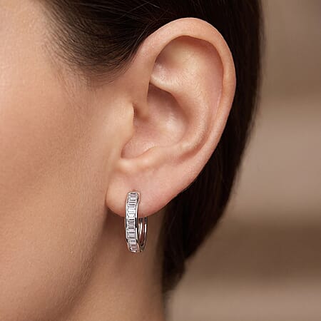 Rhodium Over Sterling Silver - Product card gallery slide 2 (10198336373049)