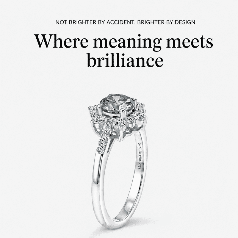 Luxuriant Lab Grown Blue and White Diamond G-H SI 1.00 ctw Ring in Rhodium Over Sterling Silver (Size 6.0)