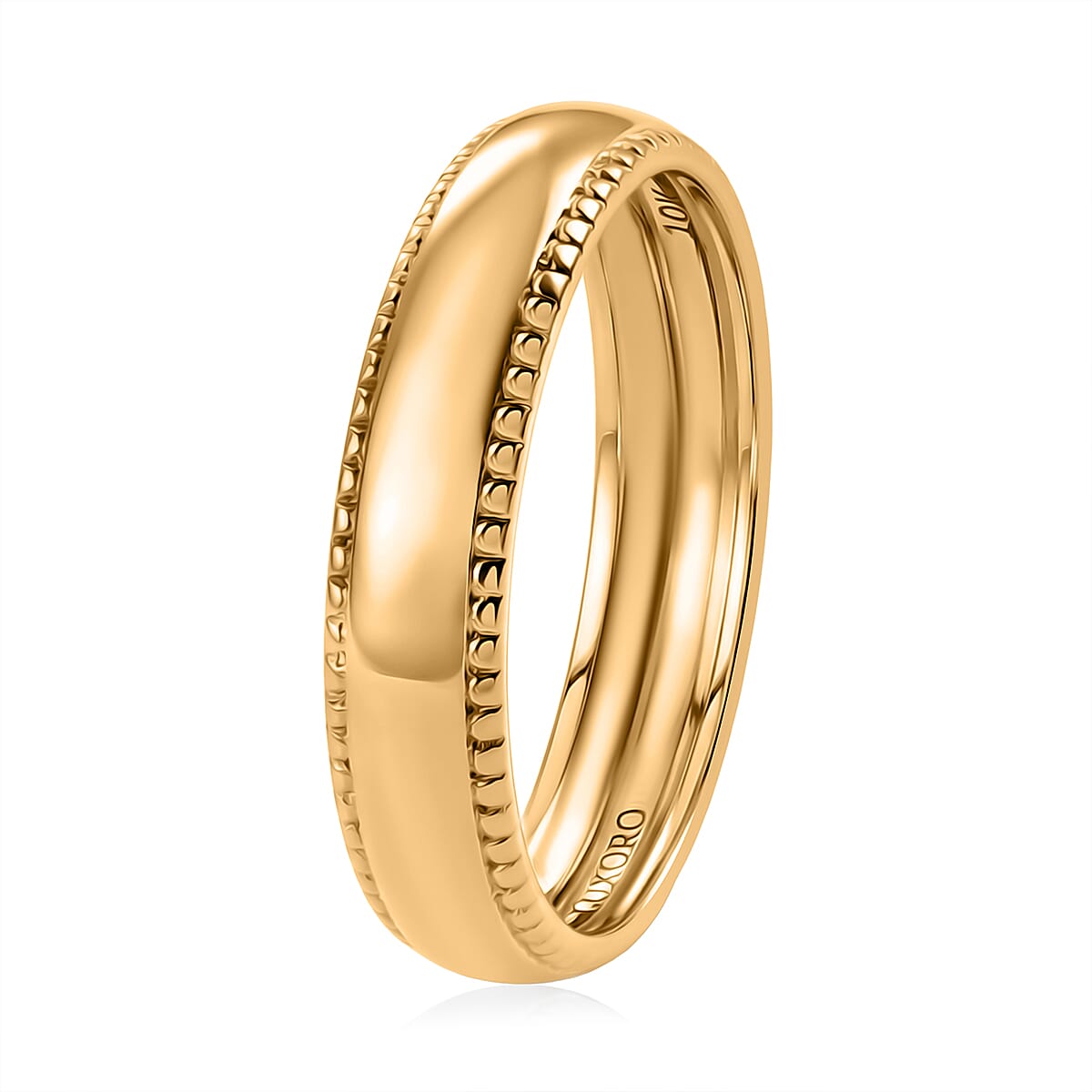 Luxoro Band Ring in 10K Green Gold (Size 6.0) 2.20 Grams