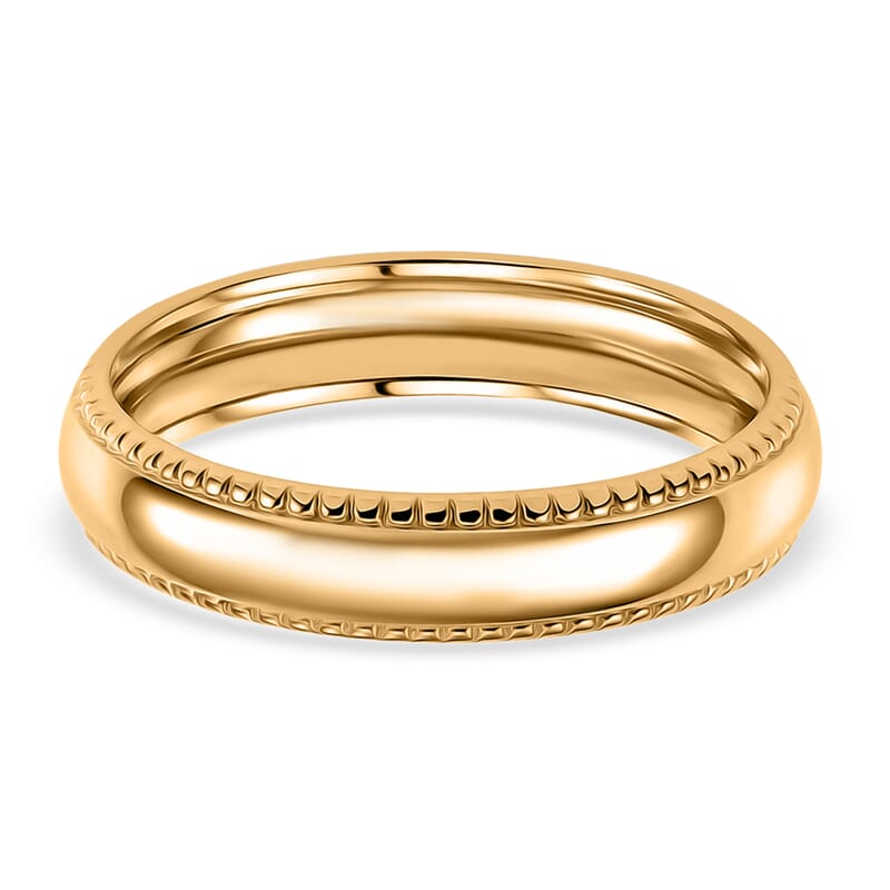 Luxoro Band Ring in 10K Green Gold (Size 6.0) 2.20 Grams
