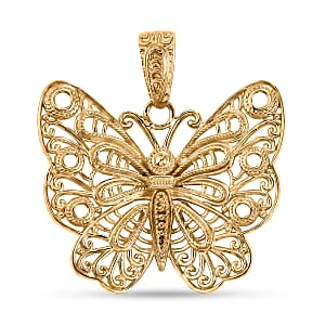 D'Joy Passport to Turkey Fancy Pendant without Chain in 18K Vermeil Yellow Gold Over Sterling Silver 4.40 Grams