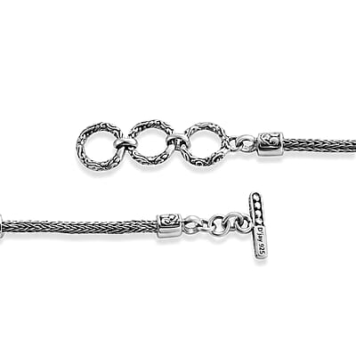 D'Joy Bali Legacy Ethiopian Welo Opal 2.70 ctw Dragonfly Bracelet in Sterling Silver (8.00 In)