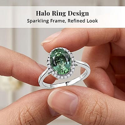 Certified & Appraised Rhapsody AAAA Arquiana Mint Tourmaline and Diamond E-F VS 3.62 ctw Ring in 950 Platinum (Size  6.0)  5.75 Grams