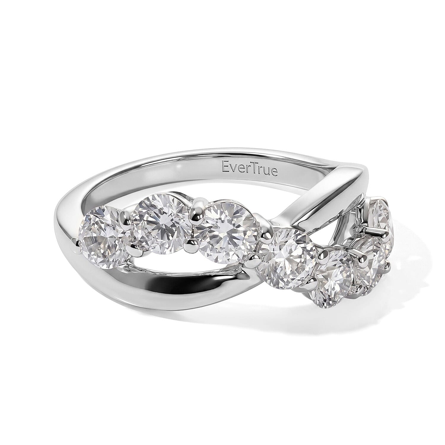 EverTrue Petalite 1.50 ctw Ring in Platinum Bond (Size 8.0)