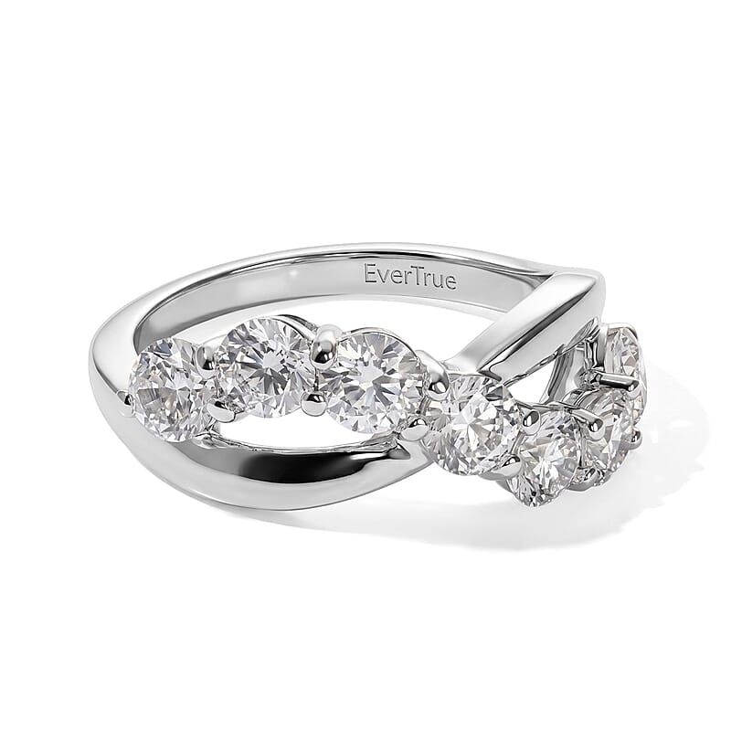 EverTrue Petalite 1.50 ctw Ring in Platinum Bond (Size 8.0)