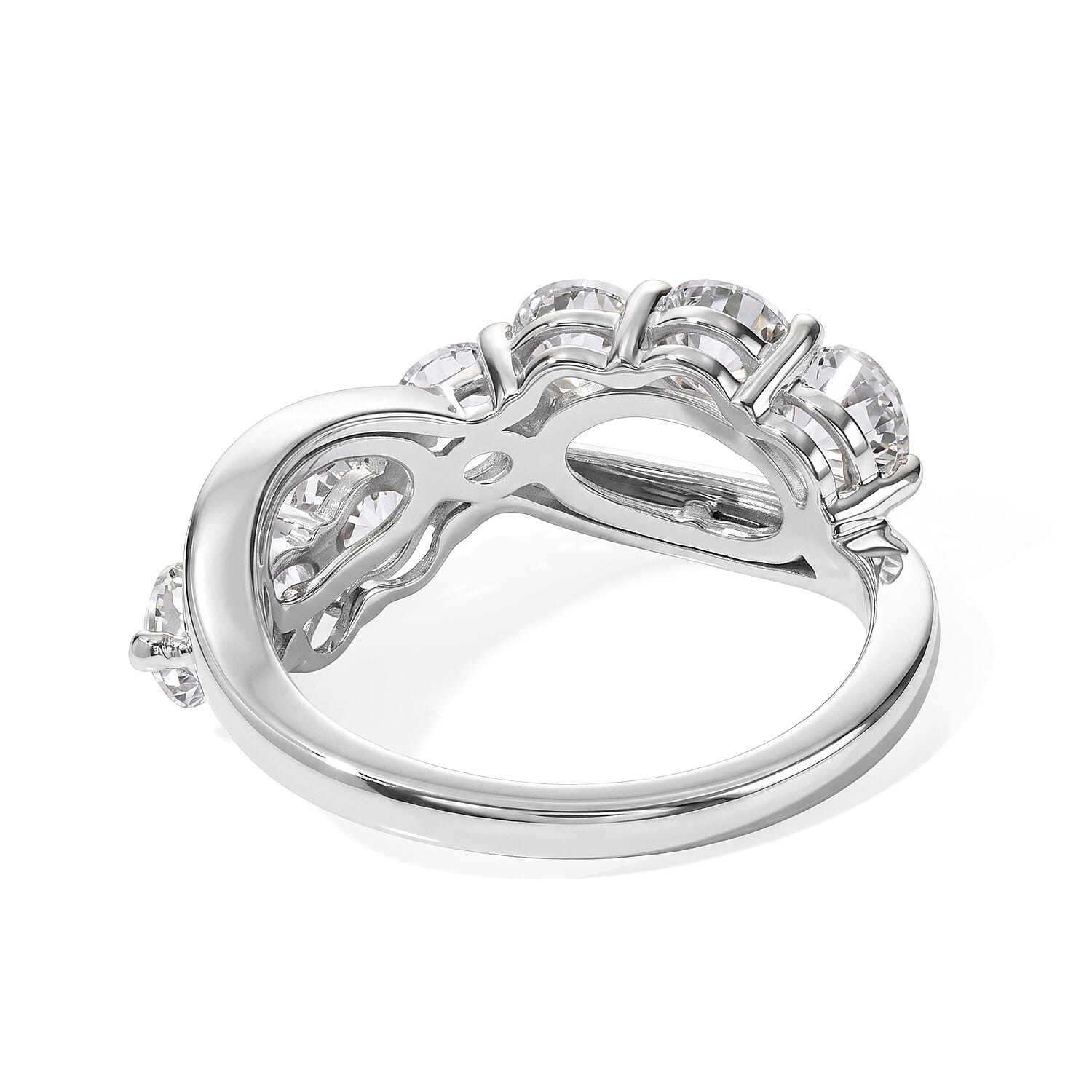 EverTrue Petalite 1.50 ctw Ring in Platinum Bond (Size 8.0)