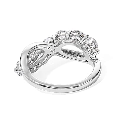 EverTrue Petalite 1.50 ctw Ring in Platinum Bond (Size 8.0)