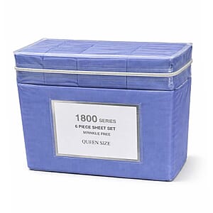 American Thread Collection 4pc Royal Blue Microfiber Sheet Set -Twin