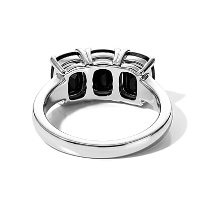 EverTrue Australian Black Tourmaline 2.85 ctw Ring in Platinum Bond (Size 6.0)