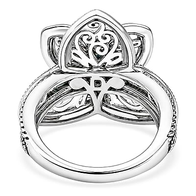 D'Joy Passport to Israel Artisan Crafted Premium Lagoon Turquoise 0.50 ctw Ring in Sterling Silver (Size 5.0)