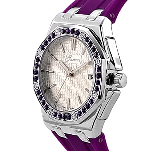 Genoa Amethyst PC32 with Date Japanese Movement Watch with Stainless Steel