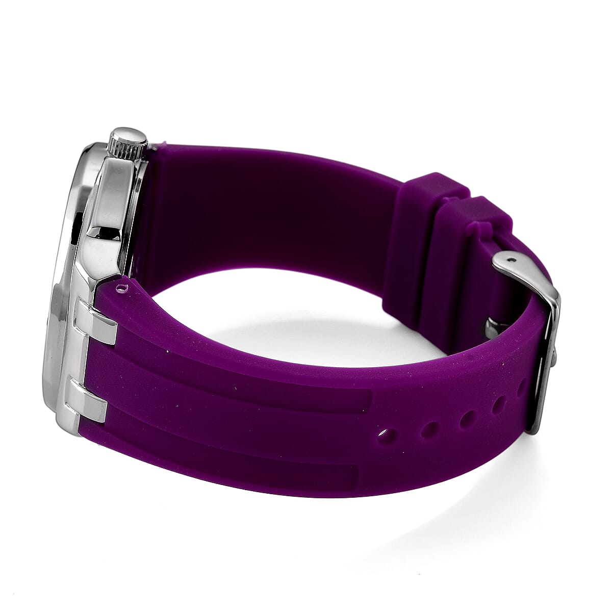 Genoa Amethyst PC32 with Date Japanese Movement Watch with Stainless Steel image number 5