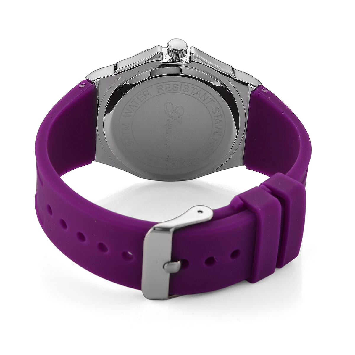 Genoa Amethyst PC32 with Date Japanese Movement Watch with Stainless Steel image number 6