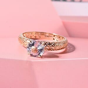 Mirage Collection 161 Facets Portuguese Cut White Topaz 1.75 ctw Ring in 10K Yellow Gold (Size 8.0)