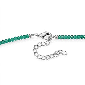 EverTrue Verde Onyx 69.51 ctw Necklace in Platinum Bond 18 Inches  