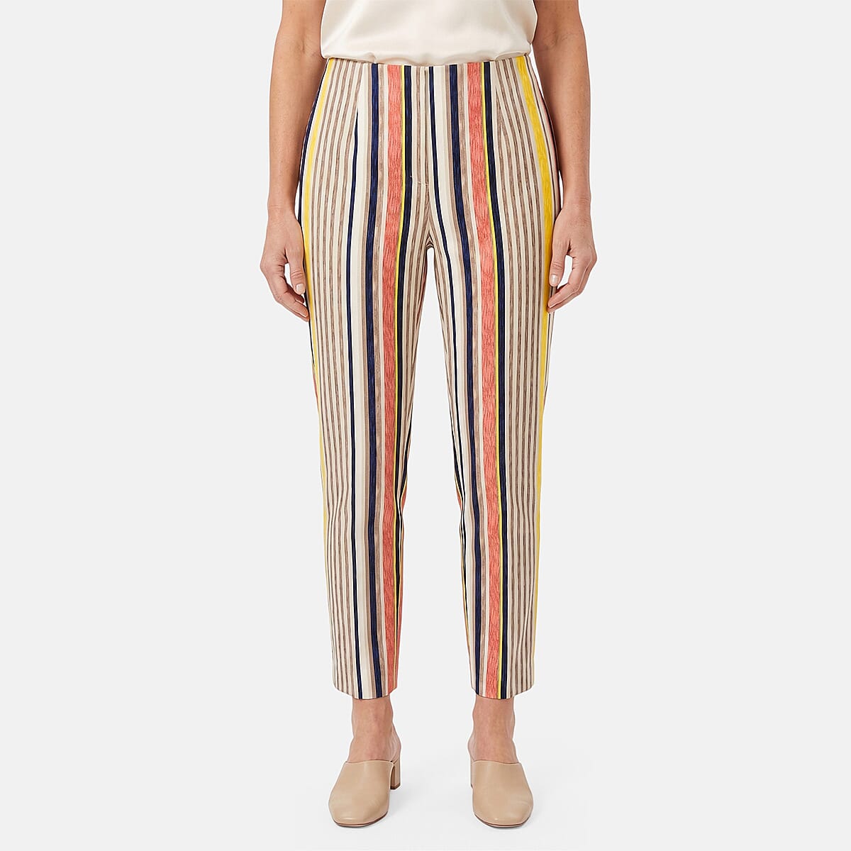 Lina Gabrielle Multi Color Brush Stripe Pull on Pant-4